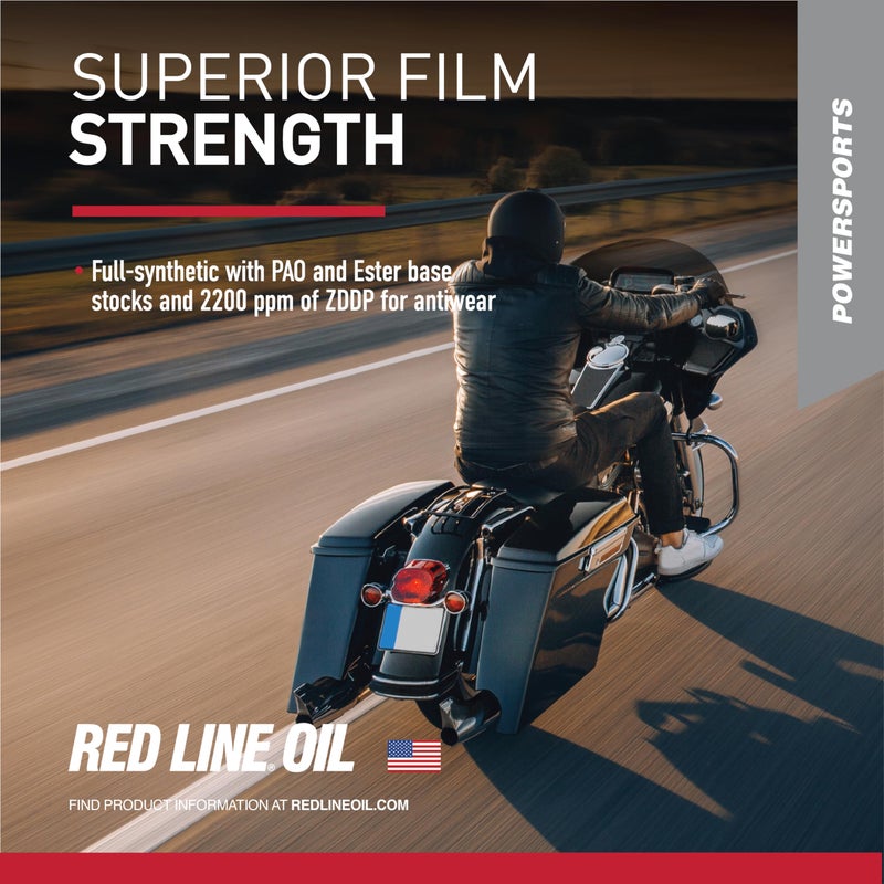Red Line 42504 20W50 Motorcycle Oil Synthetic - Quart - Image 5